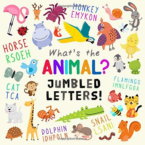 What's The Animal? Jumbled Letters! A Fun Picture Puzzle