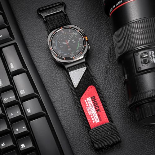 Image of Nylon Watch Band Compatible with Samsung Galaxy Watch Ultra 1 /2. | Millitary Nylon Strap Galaxy Watch Ultra -47mm for Men.