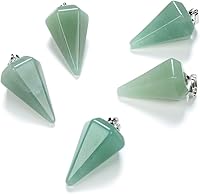 Vista 5 de Adabele Colgante de piedra semipreciosa natural de 0.98 pulgadas (0.984 in), cuentas sueltas para curación de joyas de chakras de cristal Obsidiana