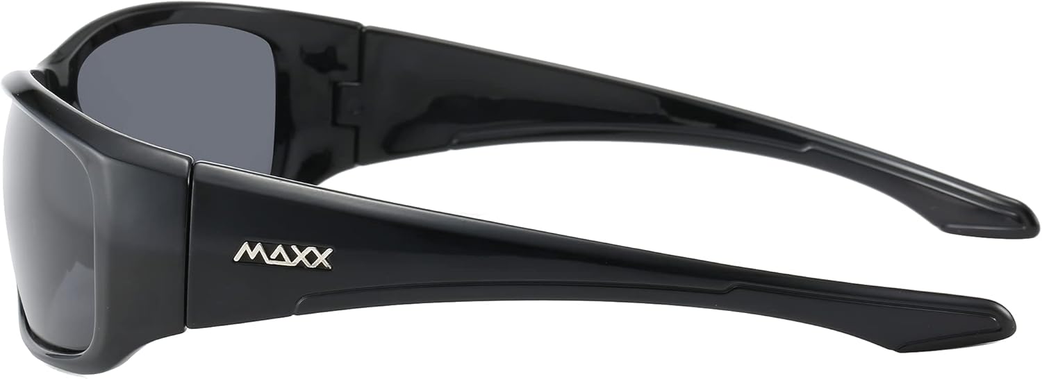 Command Polarized Sport Sunglasses with Full Matte Black Frame and Smoke Lens - Image 5