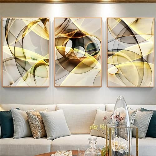 Peinture d'atmosphère KEBIA en porcelaine, impression de luxe sur toile pour mur de séjour