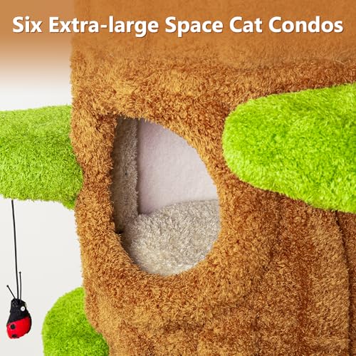 Torre para gatos interior 88.6 pulgadas con rascador miniatura 5