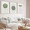Amazon.com: Mid Century Modern Boho Wall Art Olive Green Poster Line ...