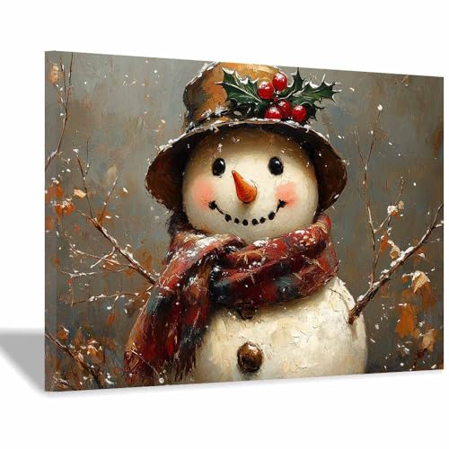 YITOEO(イトエオ) 冬の雪の風景 アートパネル ポスター 絵画 キャンバス クリスマス アートボード 玄関 壁掛 ソファの背景画 インテリア 現代 モダン 部屋飾り(赤 10)-50x70cm 額入り