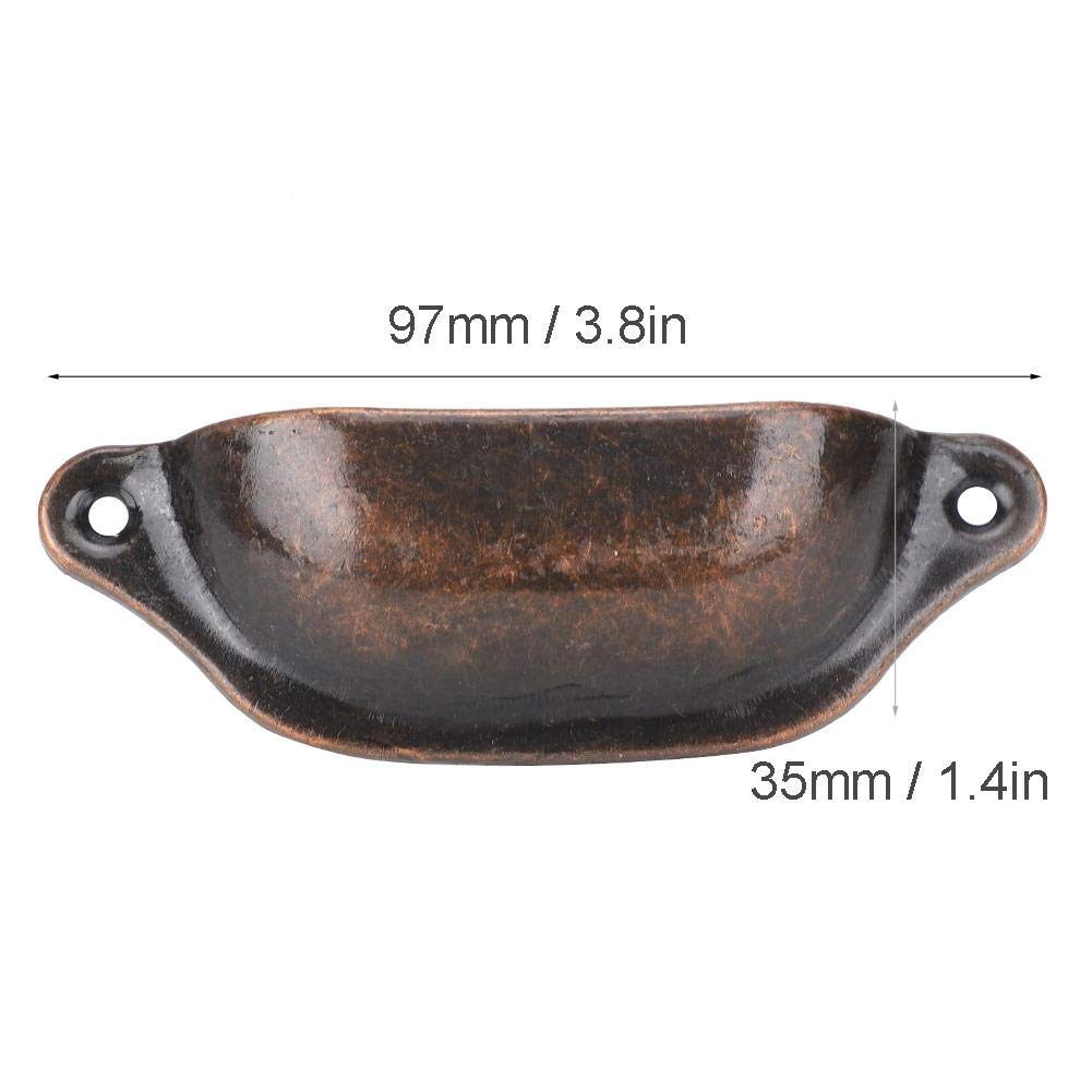WEICHUAN 20 tiradores de bronce antiguo para cajones de hierro – Armarios de cocina vintage, muebles, armario, medicina, tirador (longitud: 3.780 in ancho: 1.181 in WEICHUAN 20 tiradores de bronce antiguo para cajones de hierro – Armarios de cocina vintage, muebles, armario, medicina, tirador (longitud: 3.780 in ancho: 1.181 in