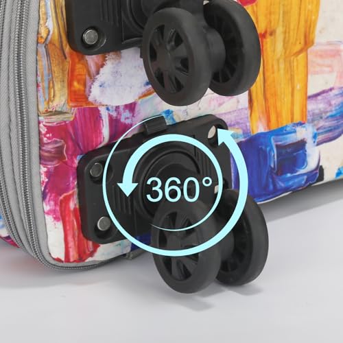 VOOWO 4 Pcs Detachable Replacement Wheels for Rolling Duffle Bag, Spinner Wheels for foldable travel bag, No Screws Included3