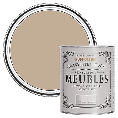 Rust-Oleum Peinture Brune pour Meubles Chalky, Mat Effet Poudré - Caramel Salé 750ml