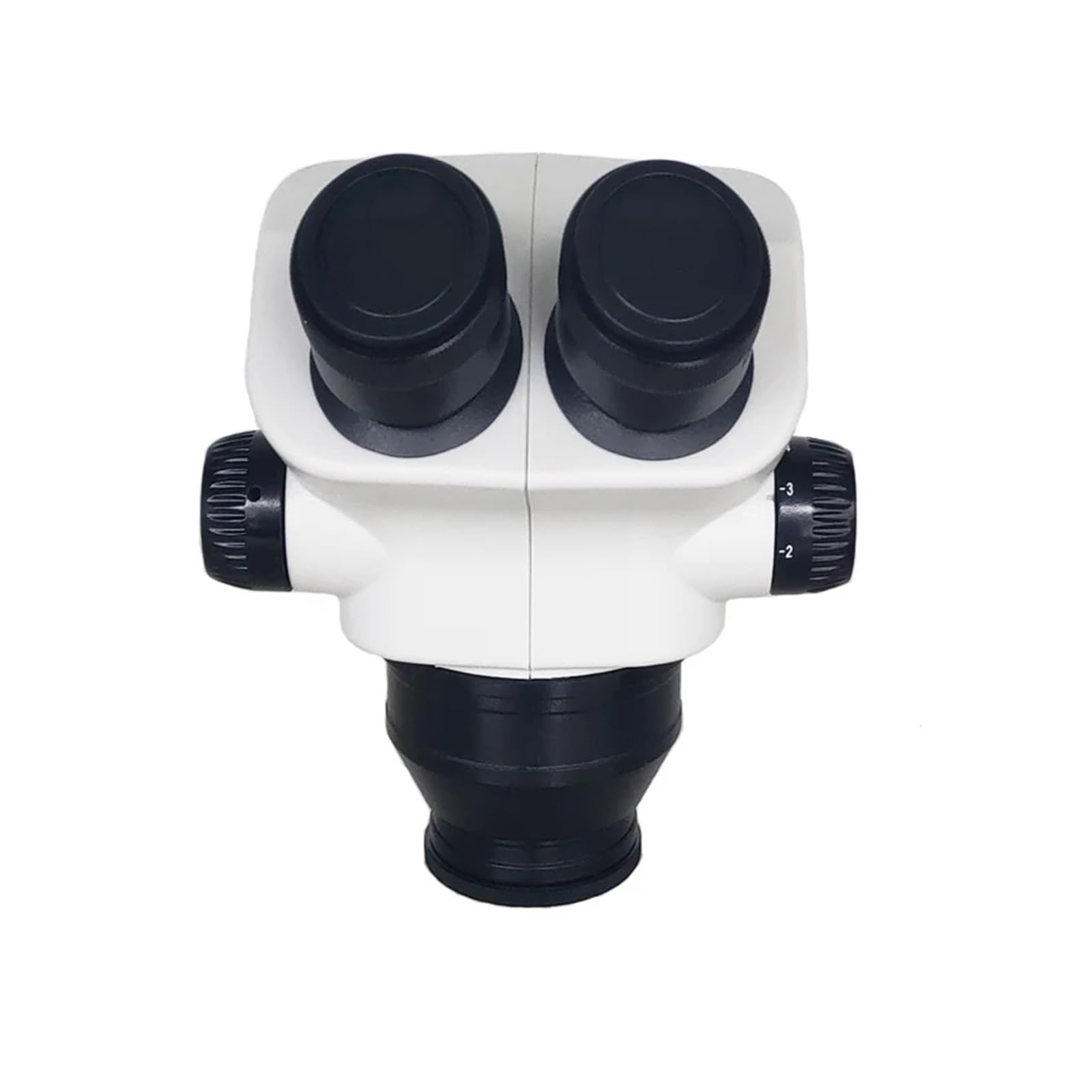 Cabezal de microscopio estereoscópico Binocular de plástico 7X-50X for Laboratorio, teléfono móvil, PCB, Herramienta de Soldadura(Black)