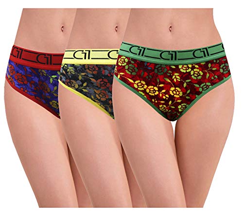 Image of RC. ROYAL CLASS Women's Cotton Multicolored Printed Panty (Pack of 3)