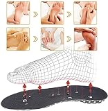 Wkładki do butów, Akupresura Masaż Magnetyczny Terapia Stóp Refleksologia Wkładki Dla Mężczyzn i Kobiet(3 Pair,M)