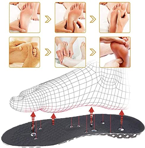 Semelles magnétiques avec acupression réflexologie points de pression massage - 5