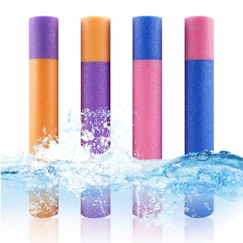 WUSJCOF Pistola ad Acqua, 4 pezzi Schiuma, Giocattoli per Bambini,