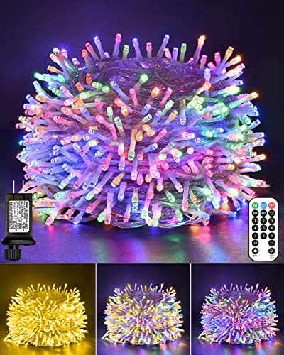 Easter Pastel Lights, 66Ft 200 Led Color Changing Easter String Lights Connectable, 11 Modes Tree Lights With Remote, Plug In Warm White & Multicolor Fairy Twinkle For Home, Party, Easter Decorations #TOP9