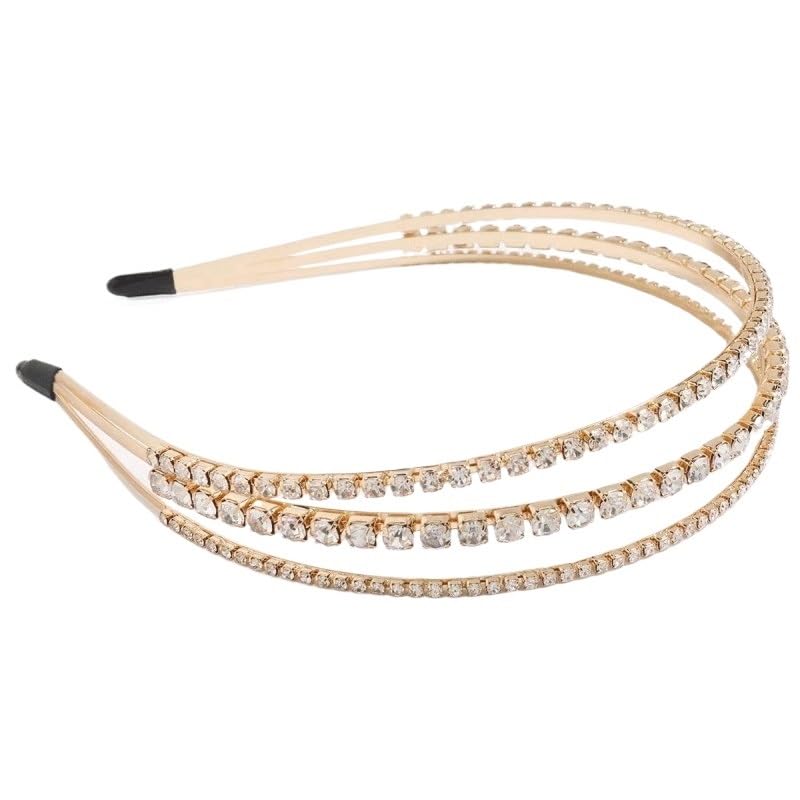 Retro Rhinestone Metal Headband Premium Feel Affordable Luxury Fashion Europe And America Versatile