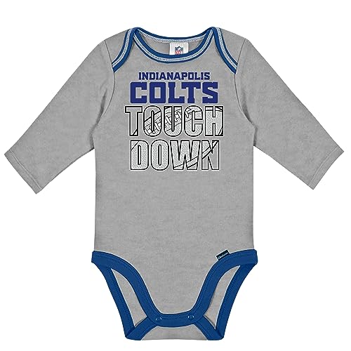 NFL Baby 2-pack Long Sleeve Bodysuit, Indianapolis Colts, 18 Months - image 2