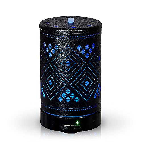 Metal Ultrasonic Diffuser - Shapes Black (100 ml)