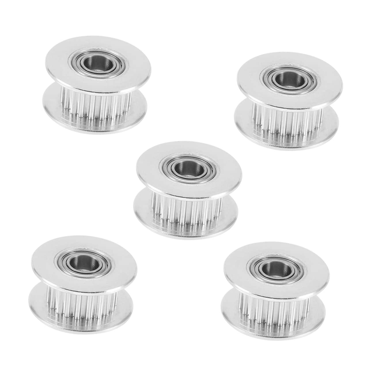 HOMOCONO 3D Printer Gears for Machines 5pcs Timing Belt Pulley Kit Synchronous Wheel Pulley System 6mm Bandwidth