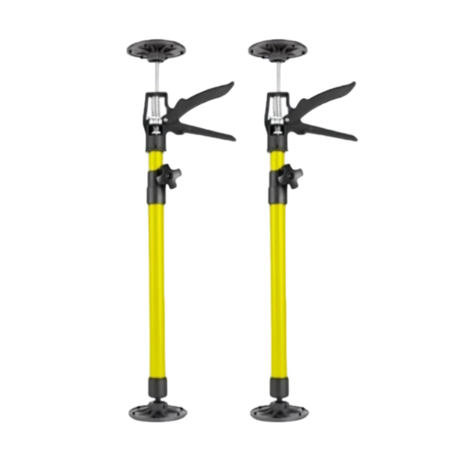 2 Stück Teleskopstütze Zargenspanner, 50-115cm verstellbar, 30kg Tragkraft, Einhandstütze Türspanner, Montagestütze für Schränke, Obermöbel, DIY Heimwerker