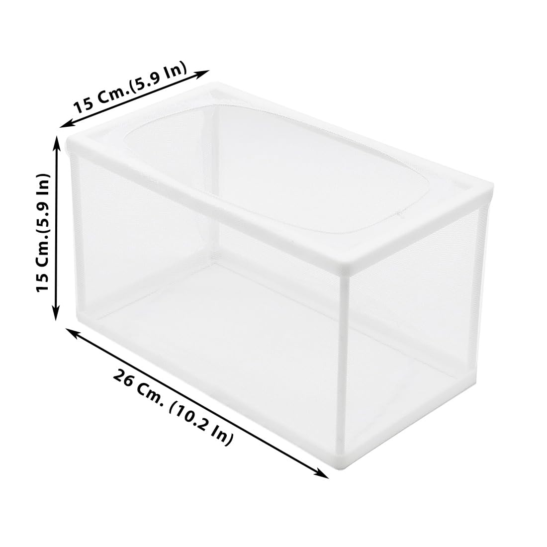 FAST WORLD SHOPPING Sala Parto per Acquario Dolce e Marino 26 x 15 x 15 cm, Salaparto Incubatrice a Rete con Ventose, Cubo a Sacca per l'Allevamento Sicuro degli Avannotti
