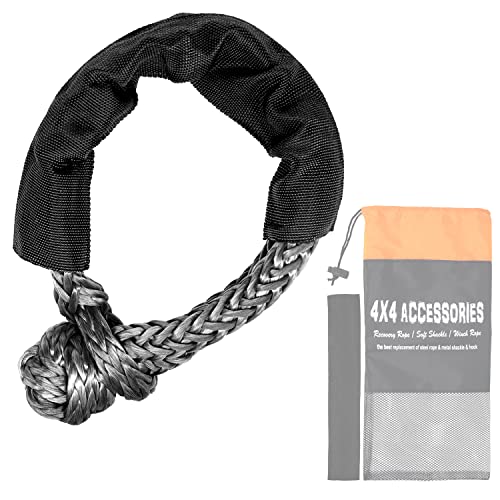 Woolonas Manilha sintética macia, 17 kg x 55 cm (resistência à ruptura) com capa protetora extra e b