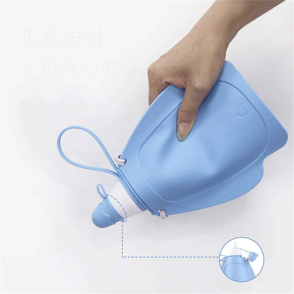 Bottiglia d'Acqua Pieghevole, Sicurezza Bello Autunno-Resistente for Bambini Viaggi All'aperto (3 Colori)