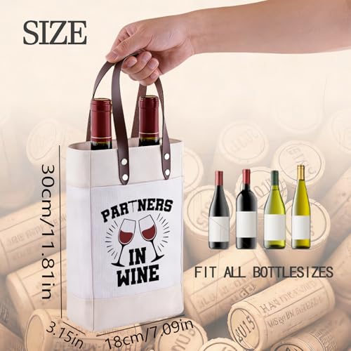 Bolso Tote con tema de vino para hombre y mujer miniatura 4