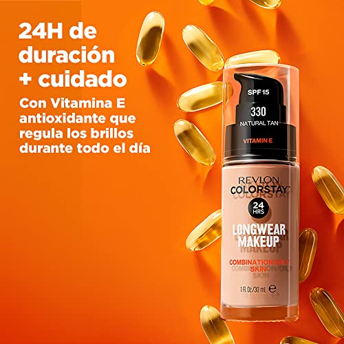 Fond De Teint Revlon Colorstay Oily Skin 350 Rich Tan Peaux Grasses - vue 5