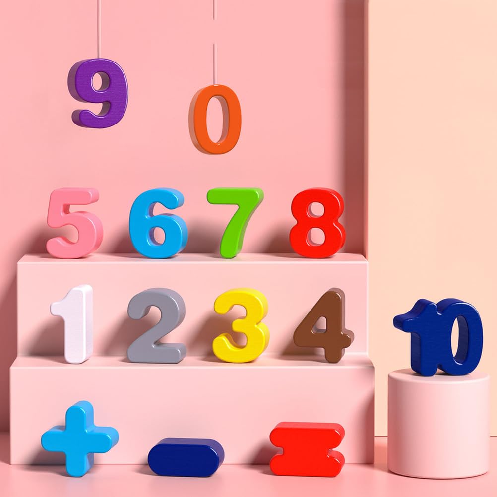 Holz-Zahlenform-Puzzlebrett, Mathematik-Lernspielzeug