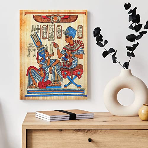 Art Prints Ancient Egypt Papyrus Painting Canvas Wall Pictures For Bedroom Wall Art Paintings Canvas Wall Decor Home Decor Living Room Decor Aesthetic 20X26Inch(51X66Cm) Frame-Style #TOP3