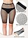 Bencailor 3 Pairs Fishnet Shorts Fishnet Biker Short for Women Elastic High Waisted See Through Mesh Leggings for Women (Black, XL-XXL)