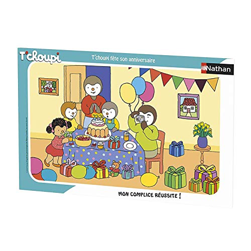Puzzle Cadre 15 pièces : T'choupi fête son anniversaire Ravensburger Nathan - vue 2