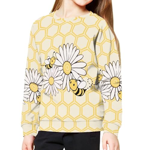 Kids Stylish Sweatshirt Versatile for School Travel Weekend Wear Crewneck Long Sleeve4