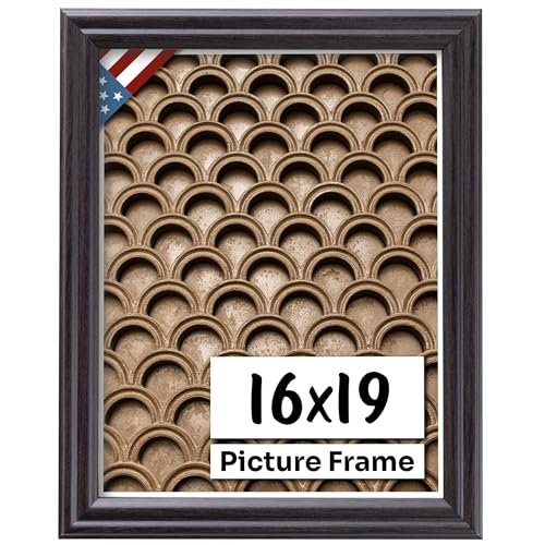 Coffee Brown 16x19 Picture Frame with UV Plexiglass