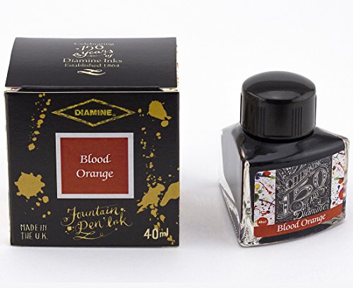 Diamine 40ml Blood Orange Fountain Pen Ink - 150 Year Anniversary Edition