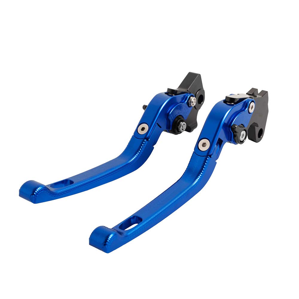 2 pieces, 3D Motorcycle Aluminum Accessories Motorcycle brake clutch handle lever for CBR1000RR/Fireblade/SP 2008-2018 for CBR600RR 2007-2017 (Blue)