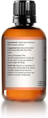 Miniatura 2 de Aceite de salmón puro de Alaska salvaje para perros y gatos  Apoya la función de las articulaciones, el sistema inmunológico y la salud del corazón