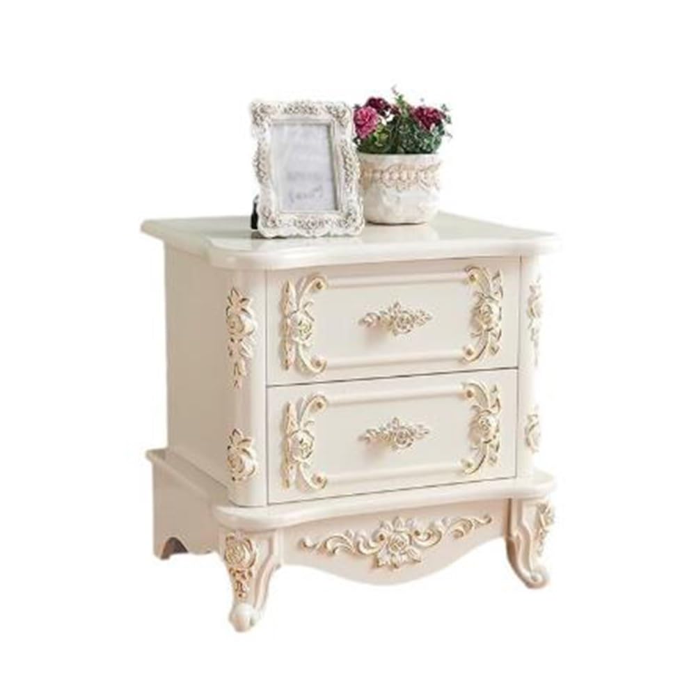 Table de nuit avec rangement chic et table de chevet laquée haute brillance design épuré
