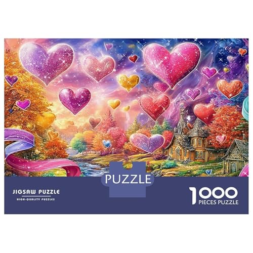 Heartland Fantasy Puzzle Adulte 1000 pièces : Jeu éducatif, DIY Familial, thème Hearts Nebula. Cadeau Familial, Ados ≥12 Ans et Adultes.