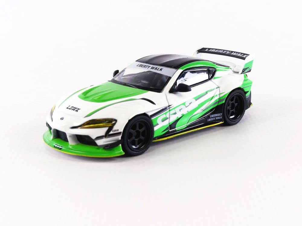 MINI GT LB★WORKS Toyota GR Supra ホワイト 2台 Mini GT 308 1:64 LB Works Toyota GR Supra CSR2 Model Araba