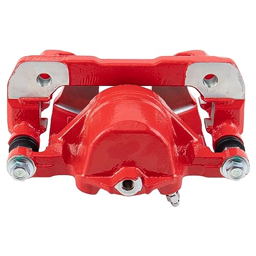 Image of TRQ Performance Front Driver and Passenger Side Brake Caliper Set Caliper Brackets Compatible with 2003-2007 Honda Accord 3.0L V6 Front Wheel Drive Automatic Transmission ABS Sport Coupe