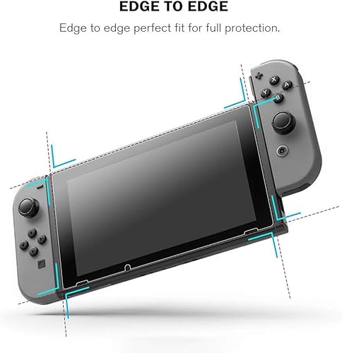 Miniatura 9 de SEVENTHGO Paquete de 2 protectores de pantalla de vidrio para Nintendo Switch, protectores de pantalla de vidrio templado para Switch, protector de