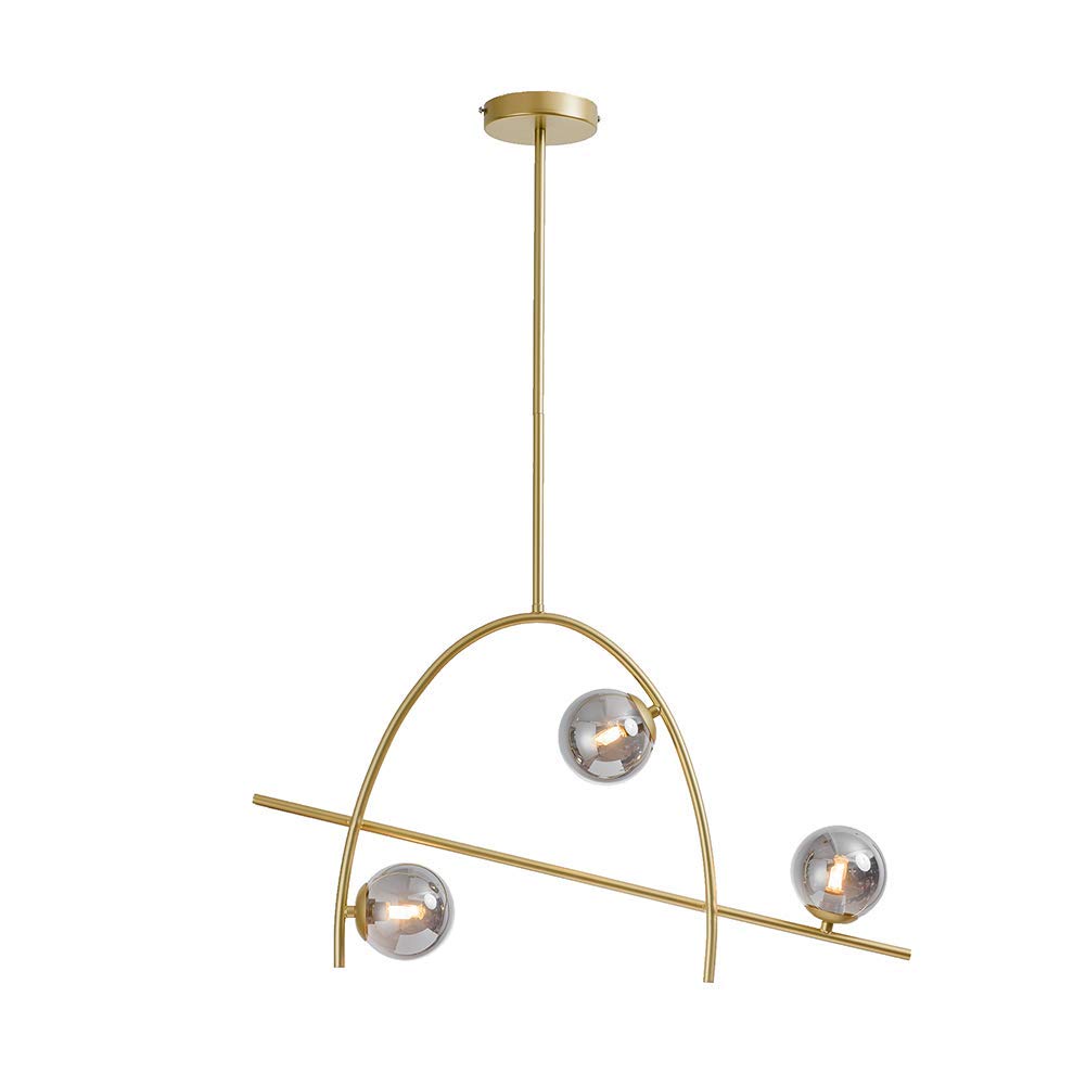 Candelabro 6 luces moderno sputnik regulable para corregir techos bajos