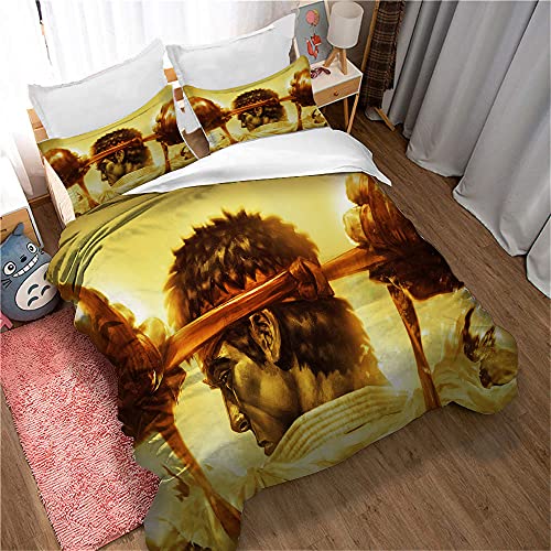 Ensemble De Literie Street Fighter Housse De Couette Confortable Garçon Fille 3 Pièces Ensemble De Literie 50x75 Cm Taie d'oreiller Microfibre (140 x 200 cm,Image 06) Cover
