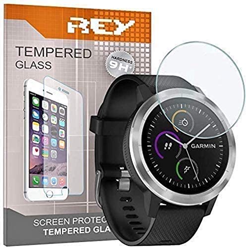 3X Protector de Pantalla para Garmin VIVOACTIVE 3, Cristal Vidrio Templado Premium Reloj SmartWatch