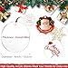 4 Inch Clear Acrylic Ornaments for Crafts- 30 Pieces Blank Clear Plexiglass Circle Disc with Hole, Acrylic Ornament Blanks for Christmas Decor, Cricut and Vinyl Projects
