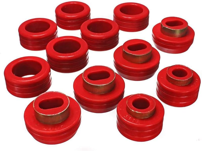 Kit de buchas do suporte da carroceria Energy Suspension 3.4130R para S10 – 1 unidade