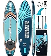 11'x34 Ultra Wide Paddleboard, Inflatable SUP&amp;430lb Capacity for All Skill, Stand-up Paddle Board...