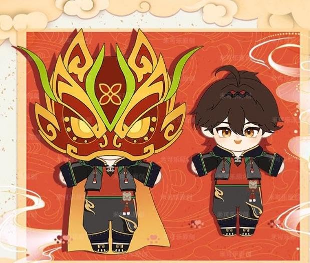 原神　嘉明(がみん)　ぬいぐるみ Amazon.co.jp: 原神 嘉明 ぬいぐるみ 人形 衣装付き 20cm