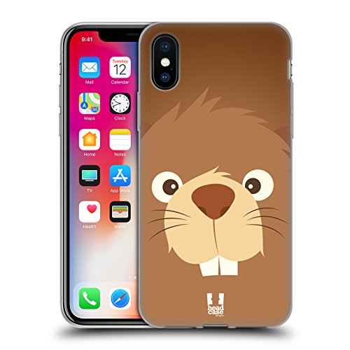 Head Case Designs Castoro Facce di Animali Cartoon...