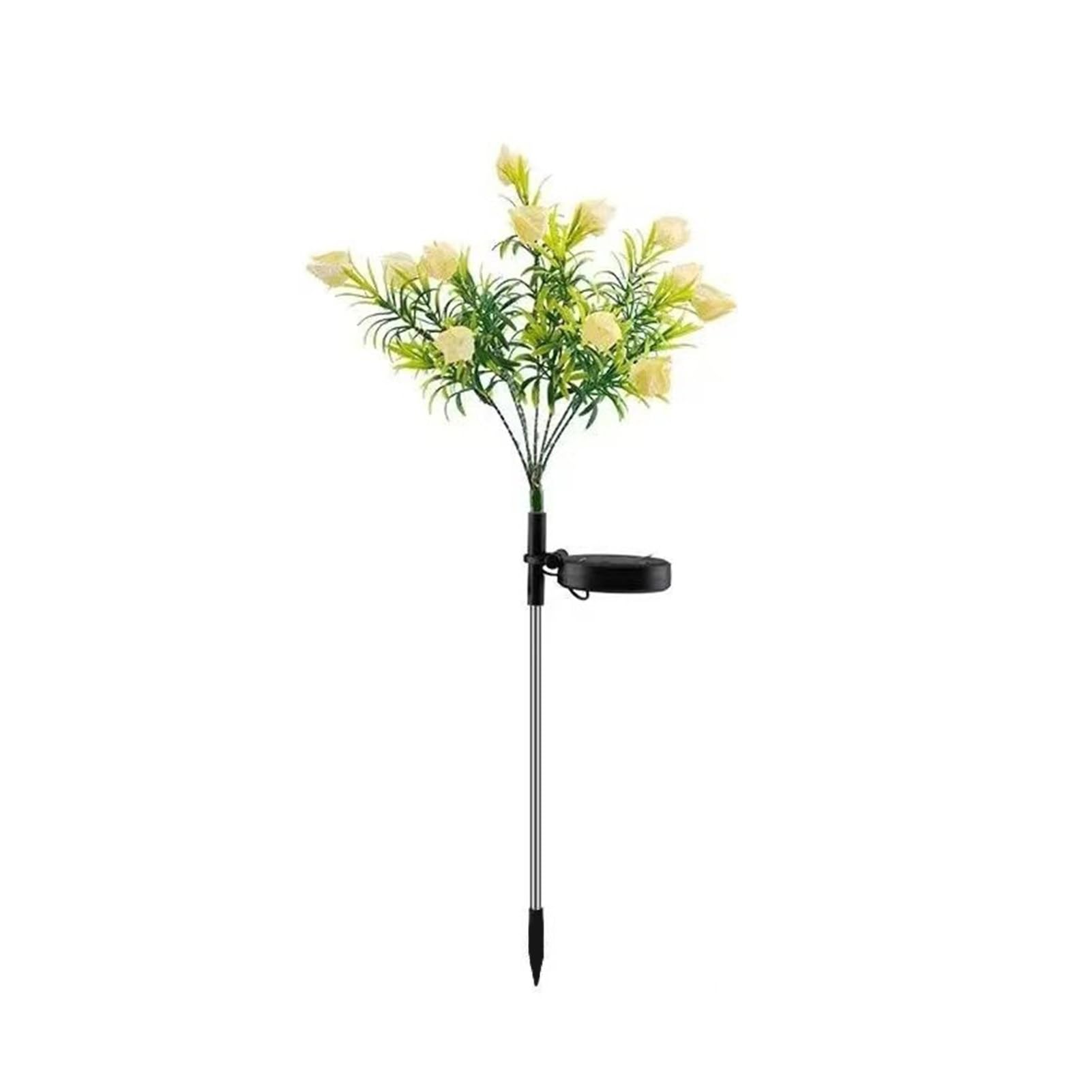 matumou Garden Light Solar Powered Flower Shape Outdoor Yard Light Waterproof Scratch-Resistant Small Size Garden Lamp